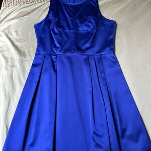 Karen Millen Royal Blue Fit and Flare Dress US Size 10 (UK 14)
